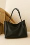Large Size Vintage Soft Leather Casual Model Large Volume Black Women's Shoulder Bag Handbag - 6