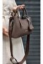 Original Women's New Season 3 Compartment Luxury Soft Leather Adjustable Cross Strap Stylish Shoulder Bag - 7