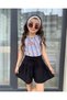 Huggli Striped Girls' Top and Bottom Set