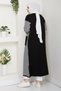 Women's Zebra Patterned Steel Mesh Pocket Knitwear Cardigan Black - 4