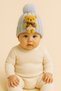 Children's Knitwear Beanie Winter Baby Beanie with Teddy Bear 1-3 Years Old - 3