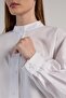 Women's White Design Oversize Short Shirt 30019 - 8