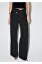Mid-Waist Cross-Waist Wide-Leg Jeans