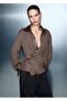 Satin Double-Breasted Shirt
