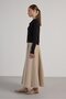 Women's Stone Premium Fabric Flared Long Skirt 30015 - 8