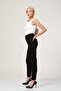 Whatsup High Waist Lightweight Wide Leg Stone Pants - Black - 5