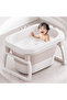 - Baby Foldable Bath Tub With Seat Support - Coffee - 2