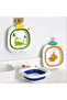 -Baby Foldable Wash Basin With Dinosaur Print- Green - 4
