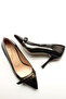Black Patent Buckled Women's Heeled Shoes - 4