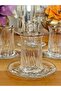 New Zeo Silver Gilded (Real) 12 Pieces Tea Set for 6 People Tea Set Gift Glass