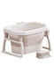- Baby Foldable Bath Tub With Seat Support - Coffee