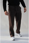 Knitted Fabric Relaxed Fit Sports Baggy Leg Sweatpants - 4