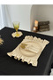 2Li Natural Linen Supla with Ruffles on Both Sides / American Service Plate - 3