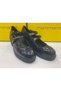 D25Ka-160 Women's Genuine Patent Leather Classic Heeled Shoes Dark Blue - 2