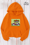 Flintstone Family Printed Hooded Sweatshirt