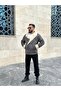 معطف طويل كبير الحجم من جلد النوبوك