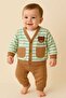 3-Piece Baby Boy Set with Cardigan - 2
