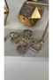 Adjustable Gold-Tone Ring with Mixed Zircon Stones - 4