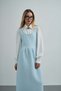 Women's Long Gilet Quilted Polite Winter Casual Dress - 2