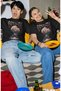 Unisex Breezy Letter T-Shirt, Oversized Chris Brown Signature Printed Crew Neck T-Shirt - 2
