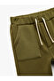 Raised Jogger Sweatpants with Lace-Up Waist Pocket Detail - 3