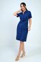 Women's Front Tie Pocketed Button Front Lined Short Lyocell Dress
