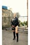 سترة جلدية من نوع New Season قصة فضفاضة Belted Bomber - 6