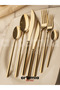 Elda Gold 24 Piece Dinnerware Set |   18/10 Stainless Steel |   Gold Plated Tableware Set (6 Persons) - 5