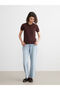 Alita City Farkıyla Xside Brown Polo Collar Women's Knitwear Sweater - 2