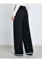Wide Leg Casual Knit Pants with Contrast Trim - 5