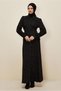 Shirt Collar Jacquard Dress 46122