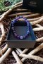 Purple Agate Stone Bracelet Evil Eye Bracelet Stress Relief Bracelet Logic Bracelet Natural Stone - 6