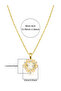 Heart Shape Embellished Drop Necklace - 4