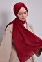 Red Plain Purple Shawl - 2