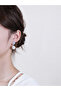 Silver Faux Pearl Embellished Earrings - 4