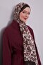 Bitter Brown Floral Patterned Vivian Shawl - 2
