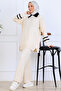 Stone Embroidered Knitwear Set S1009 Stone Color