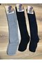 Women's Knee-Length Towel Socks Set of 3 - 2