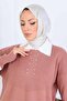 Stone Embroidered Knitwear Set S1009 Rose - 3