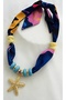 Starfish Scarf Necklace with Bead Detail - 2