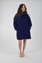 Welsoft Hooded Wearable Tv Blanket 1 Piece Unisex Plush Oversized Poncho Robe - 5