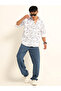 Men White All Over Print Casual Shirt - 7