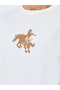 Men White Ranchy Rodeo Graphic Oversized T-Shirt - 5