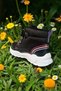 Girl's winter velcro anatomical sole comfort boots black purple - 4