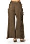 Elastic Waist Aylin Autumn and Winter Long Pocket Knitwear Pants Brown Khv - 2