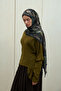 Pretty Kraş Shawl - Green-Black - 3