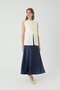 Lace-Up Vest Ecru
