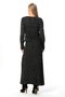 Long Sleeve Ahu Authentic Knitted Patterned Winter Long Knitwear Dress Smoked Fm - 2