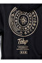 Men Black Tokyo Print Oversized Fleece Hoodie - 5