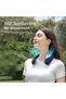 Portable Neck Fan (Blue) - Hands-free Bladeless Wearable Fan, 4000mAh, 3 Speeds - 2
